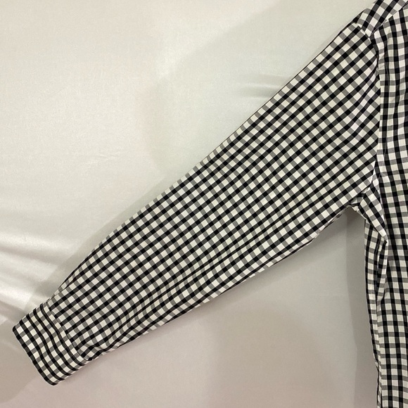 Tommy Hilfiger Men's 16 Black & White Plaid Casual Button Down Long Sleeve Shirt - Picture 3 of 12